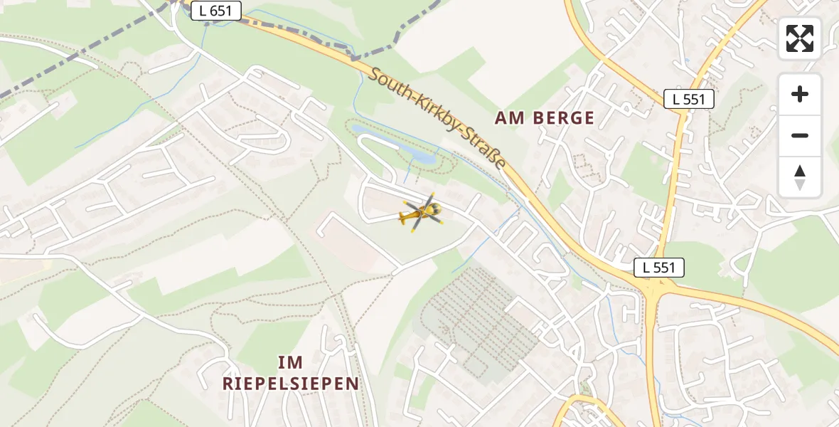 Flugroute Rettungshubschrauber Sprockhövel - Sprockhövel, 08 Juni 2026, 15:16