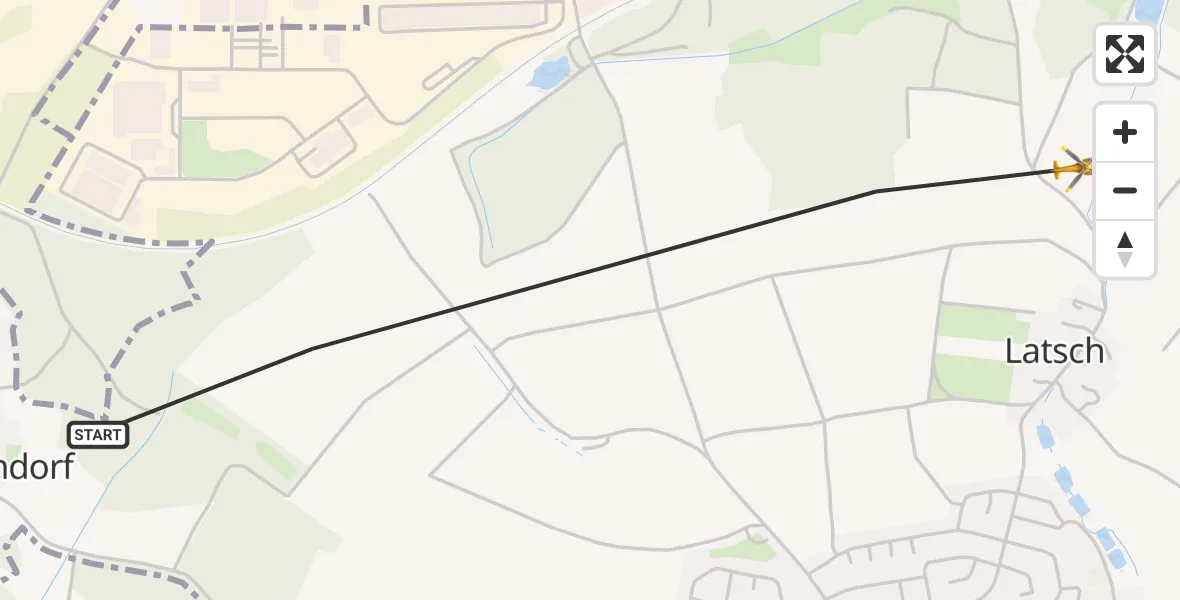 Flugroute Rettungshubschrauber Weiden i.d.OPf. - Weiden i.d.OPf., 08 Juni 2026, 15:53