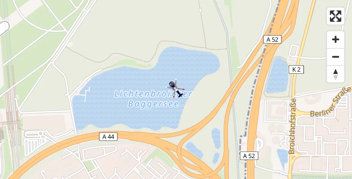 Flugroute Polizeihubschrauber Düsseldorf Flughafen - Düsseldorf Flughafen, 08 Juni 2026, 16:16