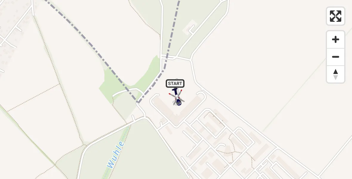 Flugroute Polizeihubschrauber Ahrensfelde Hubschrauberlandeplatz - Ahrensfelde Hubschrauberlandeplatz, 08 Juni 2026, 21:48