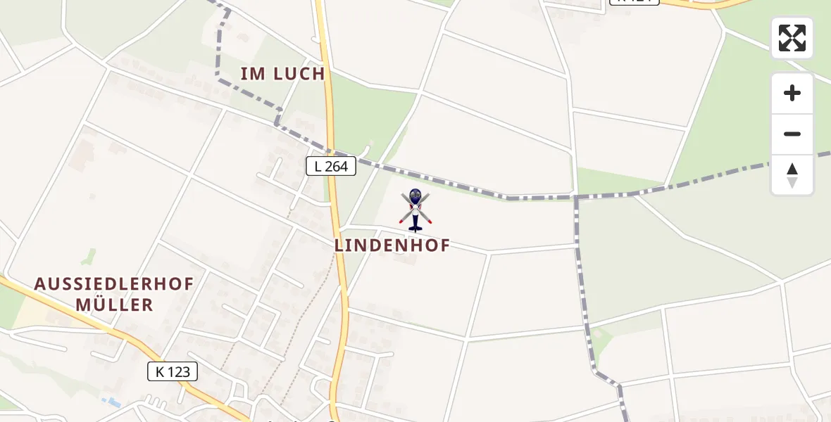 Flugroute Polizeihubschrauber Urbach - Urbach, 09 Juni 2026, 08:20