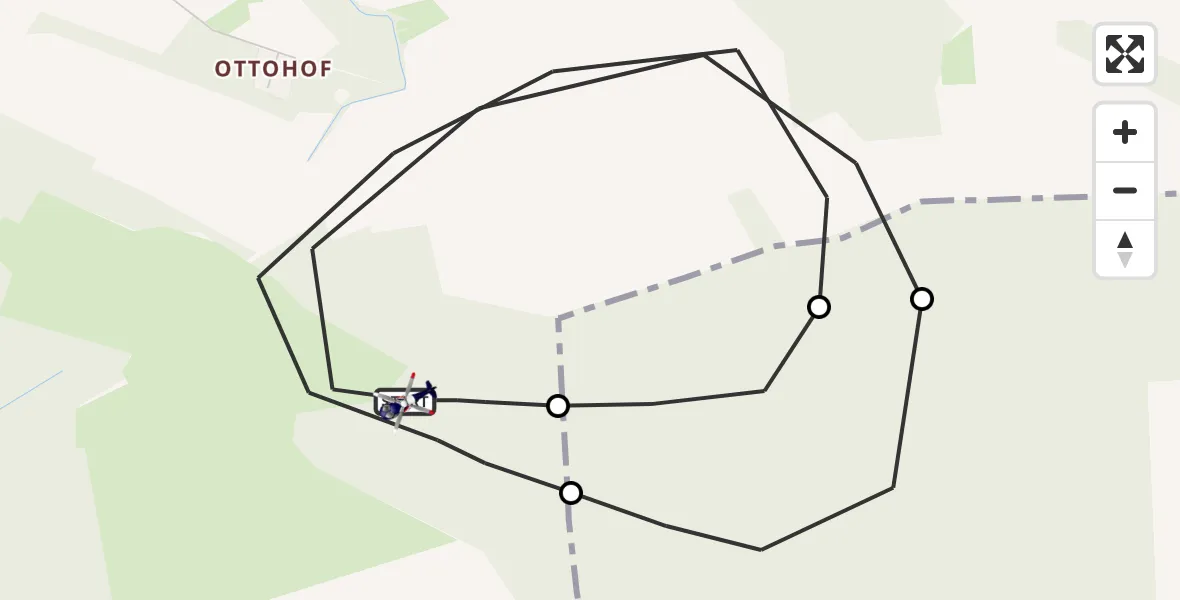 Flugroute Polizeihubschrauber Möser - Möser, 09 Juni 2026, 10:52