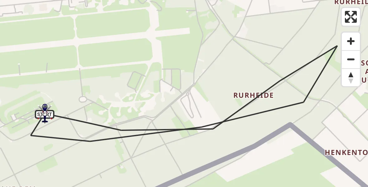 Flugroute Polizeihubschrauber Niederkrüchten - Niederkrüchten, 09 Juni 2026, 11:57