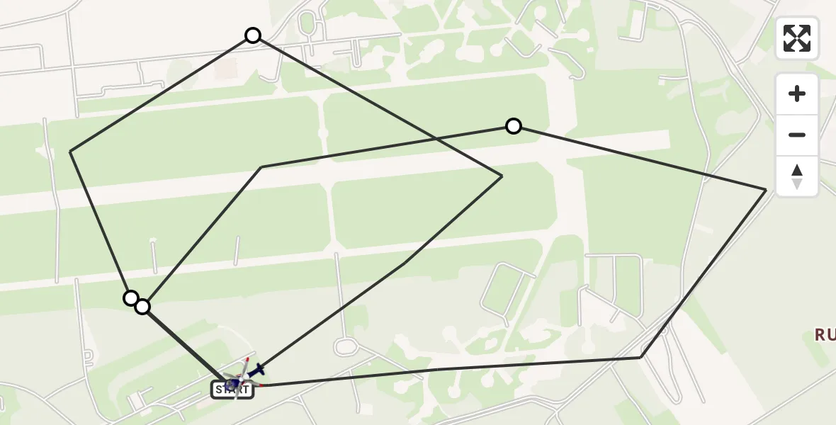 Flugroute Polizeihubschrauber Niederkrüchten - Niederkrüchten, 09 Juni 2026, 12:41