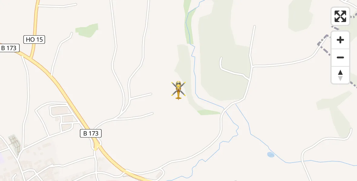 Flugroute Rettungshubschrauber Köditz - Köditz, 10 Juni 2026, 06:37