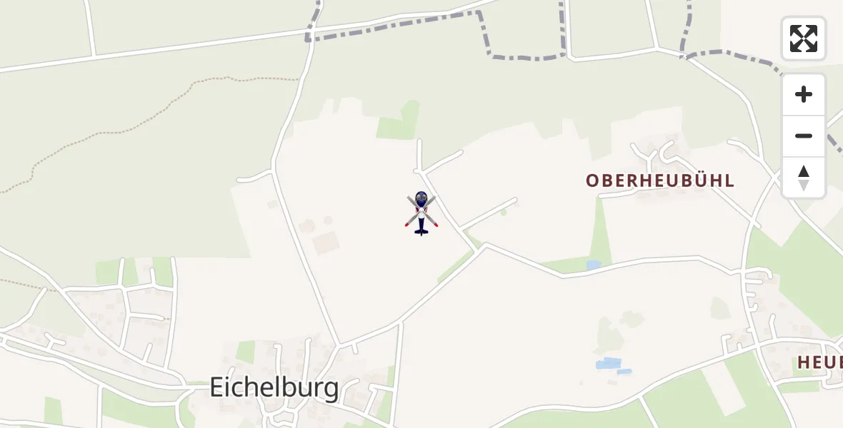 Flugroute Polizeihubschrauber Roth - Roth, 10 Juni 2026, 10:27