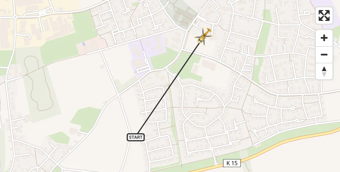 Flugroute Rettungshubschrauber Ascheberg - Ascheberg, 10 Juni 2026, 10:54