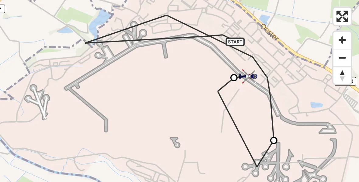 Flugroute Polizeihubschrauber Gütersloh - Gütersloh, 10 Juni 2026, 11:38