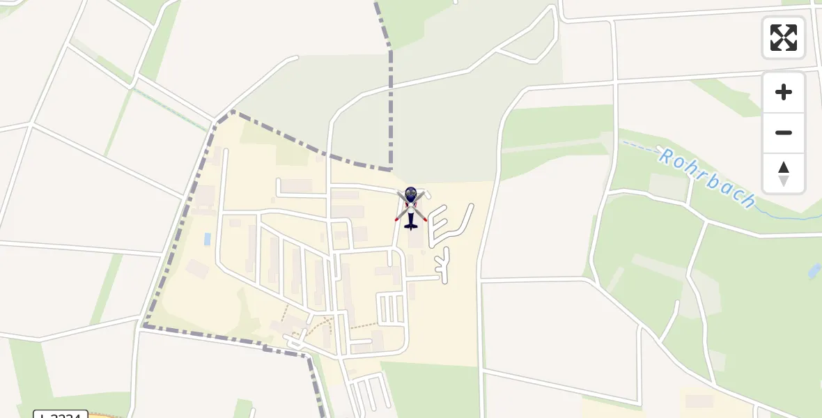 Flugroute Polizeihubschrauber Fuldatal Bundespolizei Hubschrauberlandeplatz - Fuldatal Bundespolizei Hubschrauberlandeplatz, 10 Juni 2026, 11:40