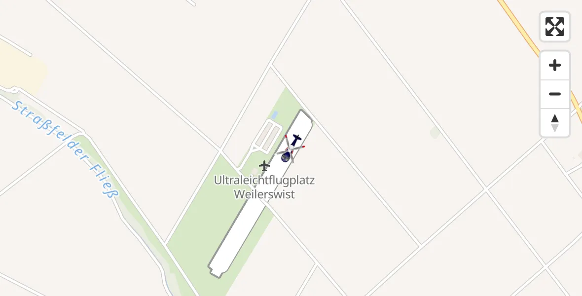 Flugroute Polizeihubschrauber Weilerswist UL - Weilerswist UL, 10 Juni 2026, 12:18