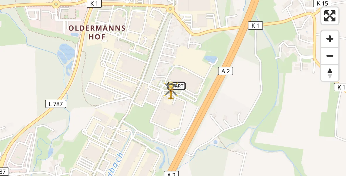 Flugroute Rettungshubschrauber Bielefeld - Bielefeld, 10 Juni 2026, 16:49