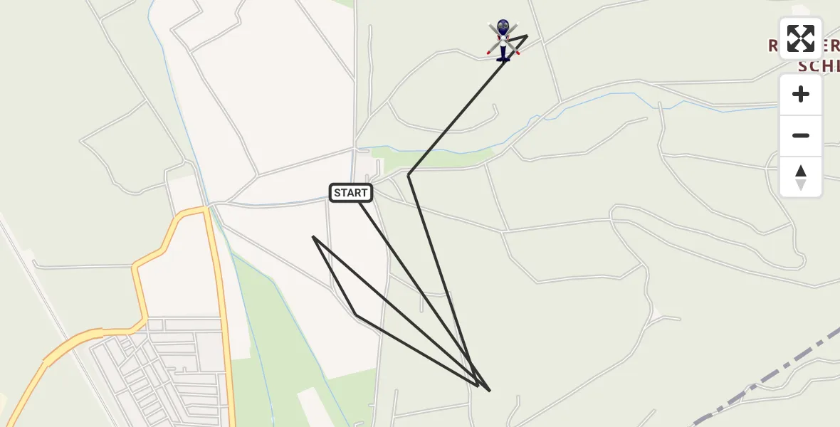 Flugroute Polizeihubschrauber Kleinostheim - Kleinostheim, 10 Juni 2026, 20:38