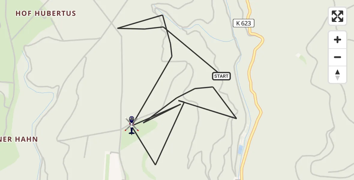 Flugroute Polizeihubschrauber Lorch - Lorch, 11 Juni 2026, 08:45