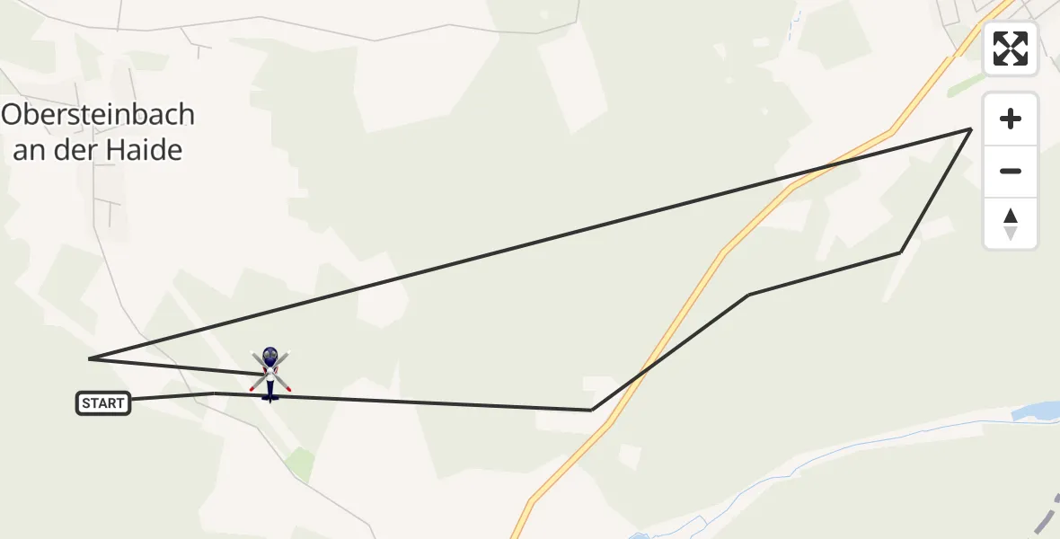 Flugroute Polizeihubschrauber Roth - Roth, 11 Juni 2026, 11:44