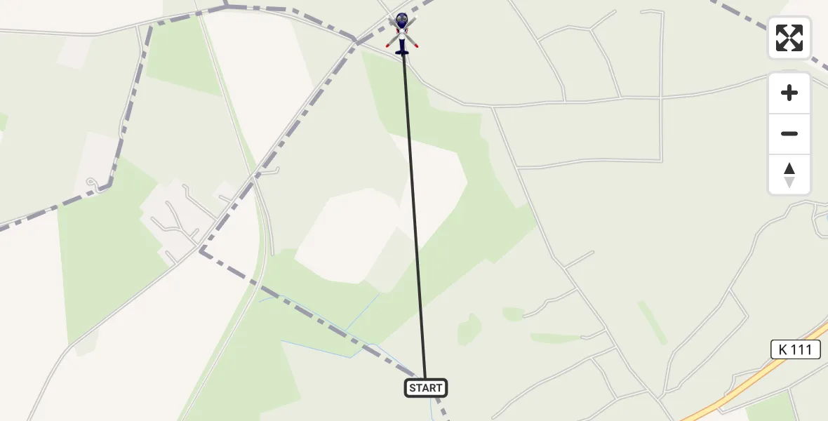 Flugroute Polizeihubschrauber Bad Bramstedt - Bimöhlen, 12 Juni 2026, 08:58
