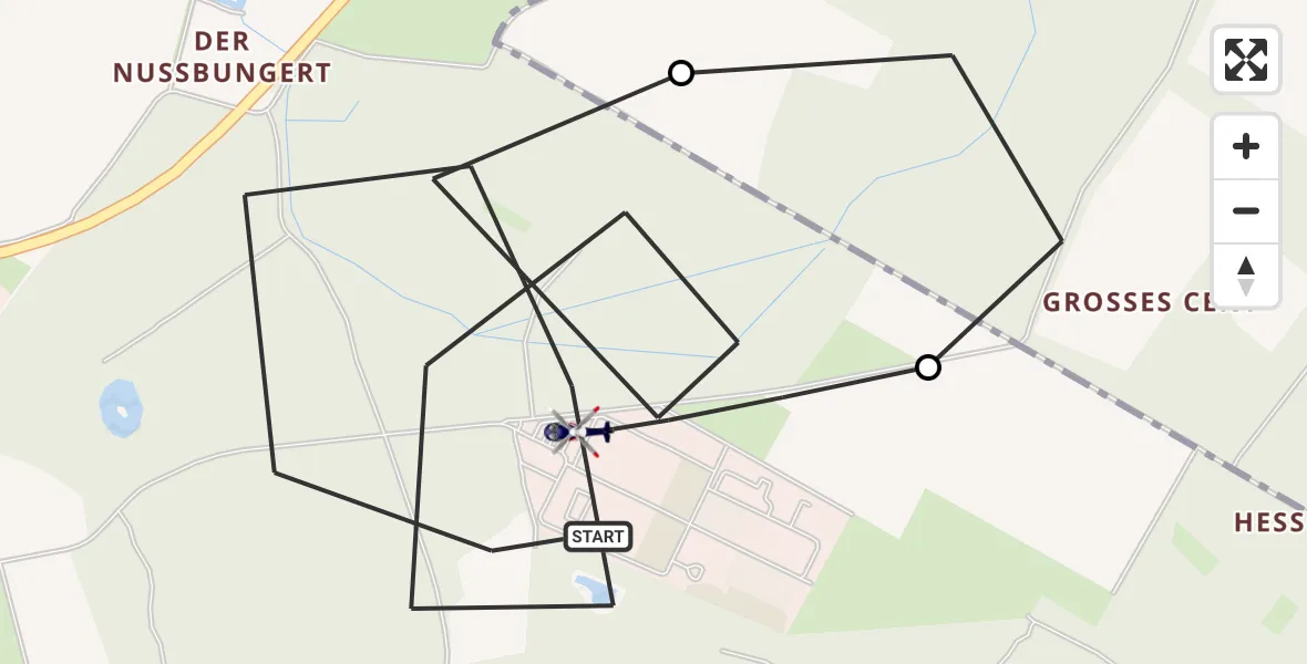 Flugroute Polizeihubschrauber Swisttal - Swisttal, 12 Juni 2026, 09:11