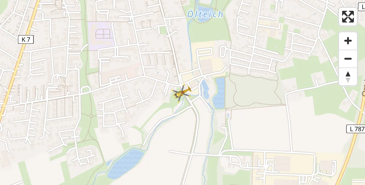 Flugroute Rettungshubschrauber Bielefeld - Bielefeld, 12 Juni 2026, 13:23