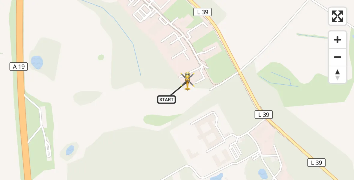 Flugroute Ambulanzhubschrauber Dummerstorf - Dummerstorf, 12 Juni 2026, 14:51