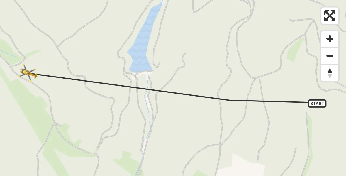 Flugroute Rettungshubschrauber Schleusingen - Schleusingen, 14 Juni 2026, 11:09