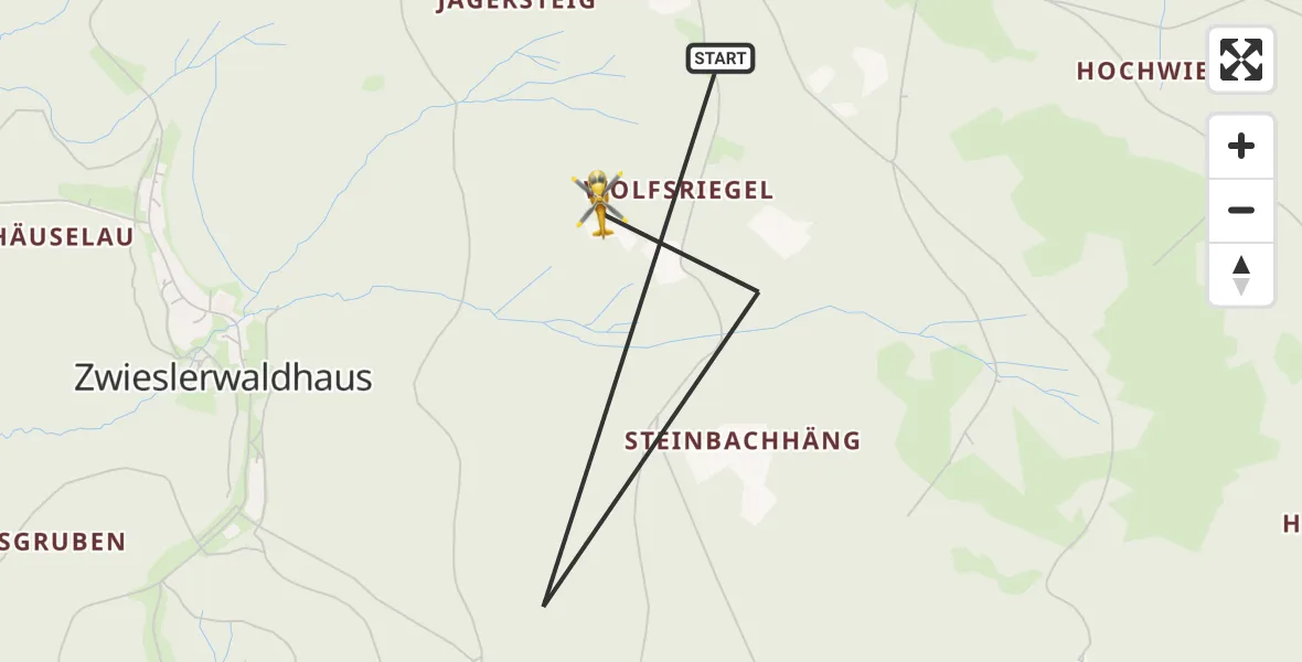 Flugroute Rettungshubschrauber Lindberg - Lindberg, 14 Juni 2026, 11:29