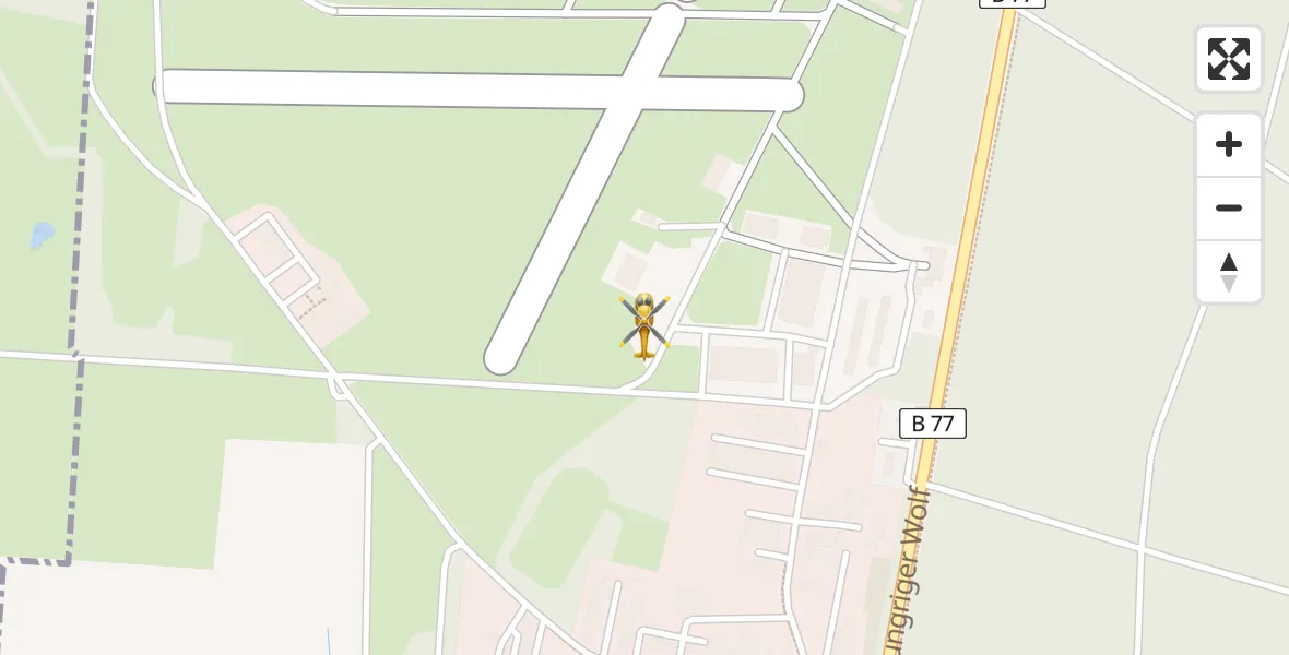 Flugroute Rettungshubschrauber Itzehoe Hungriger Wolf Flugplatz - Itzehoe Hungriger Wolf Flugplatz, 14 Juni 2026, 19:40
