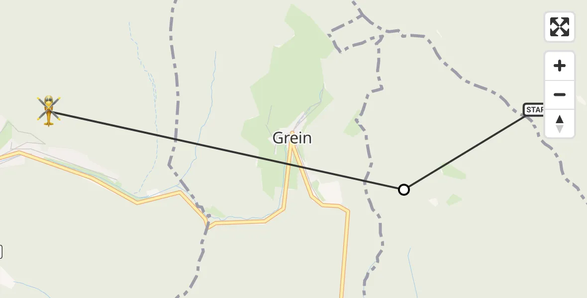 Flugroute Rettungshubschrauber Hirschhorn (Neckar) - Schönau, 15 Juni 2026, 10:33
