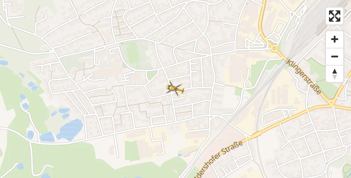 Flugroute Rettungshubschrauber Fichtelgebirge Hospital Marktredwitz - Fichtelgebirge Hospital Marktredwitz, 15 Juni 2026, 13:24