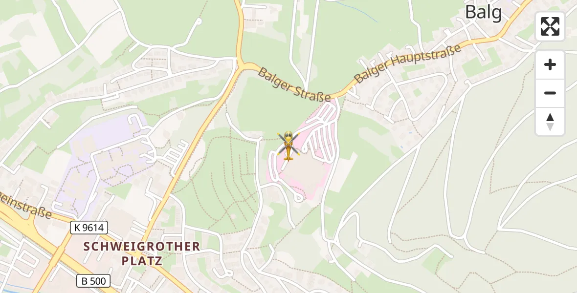 Flugroute Ambulanzhubschrauber Baden-Baden - Baden-Baden, 15 Juni 2026, 16:55
