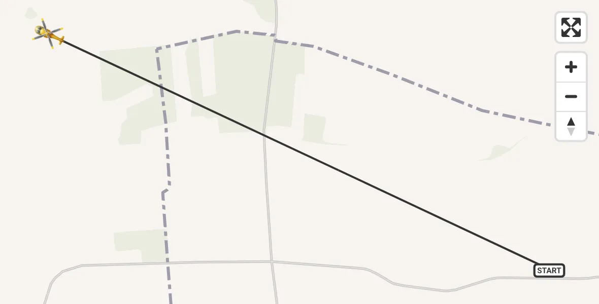 Flugroute Rettungshubschrauber Gumtow - Plattenburg, 15 Juni 2026, 19:48