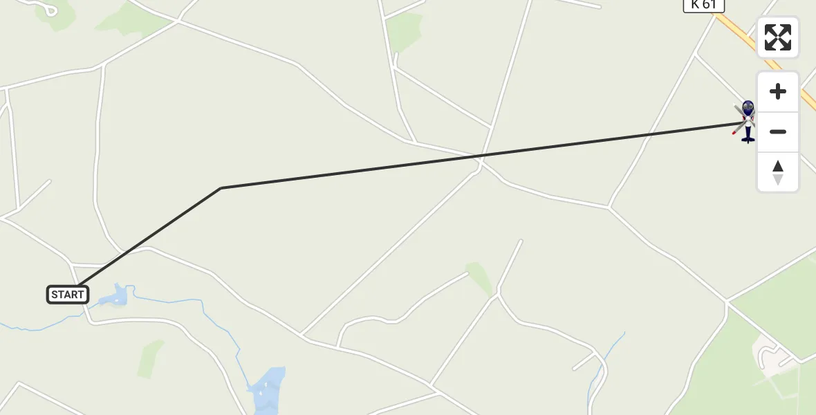 Flugroute Polizeihubschrauber Dahlem - Dahlem, 16 Juni 2026, 08:40