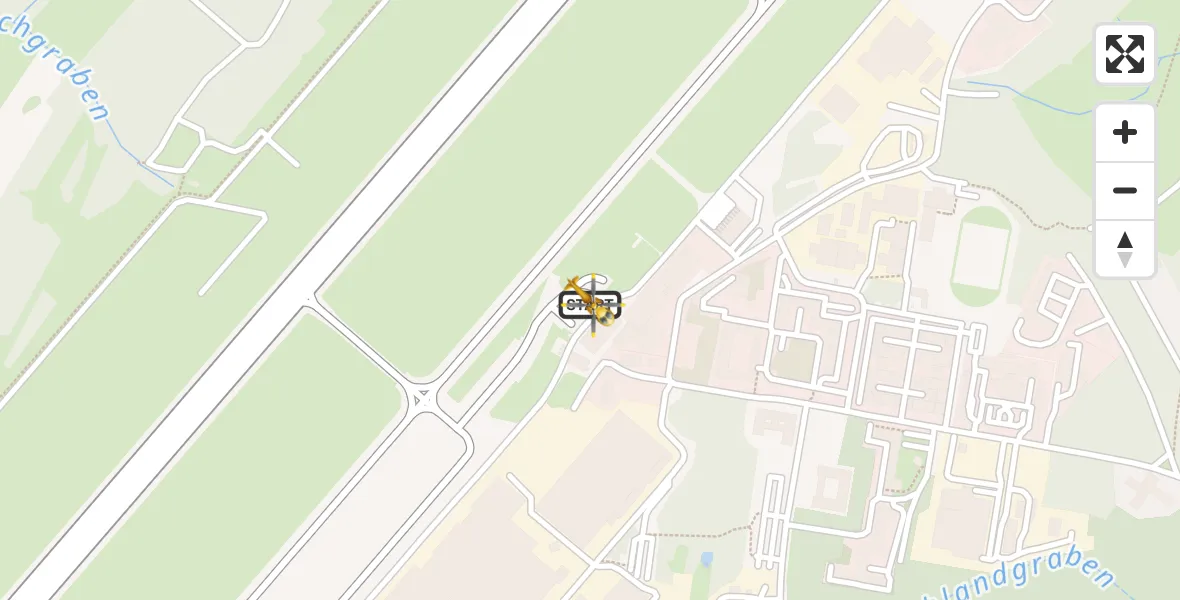 Flugroute Rettungshubschrauber Dresden Bundespolizei Hubschrauberlandeplatz - Dresden Bundespolizei Hubschrauberlandeplatz, 16 Juni 2026, 10:38