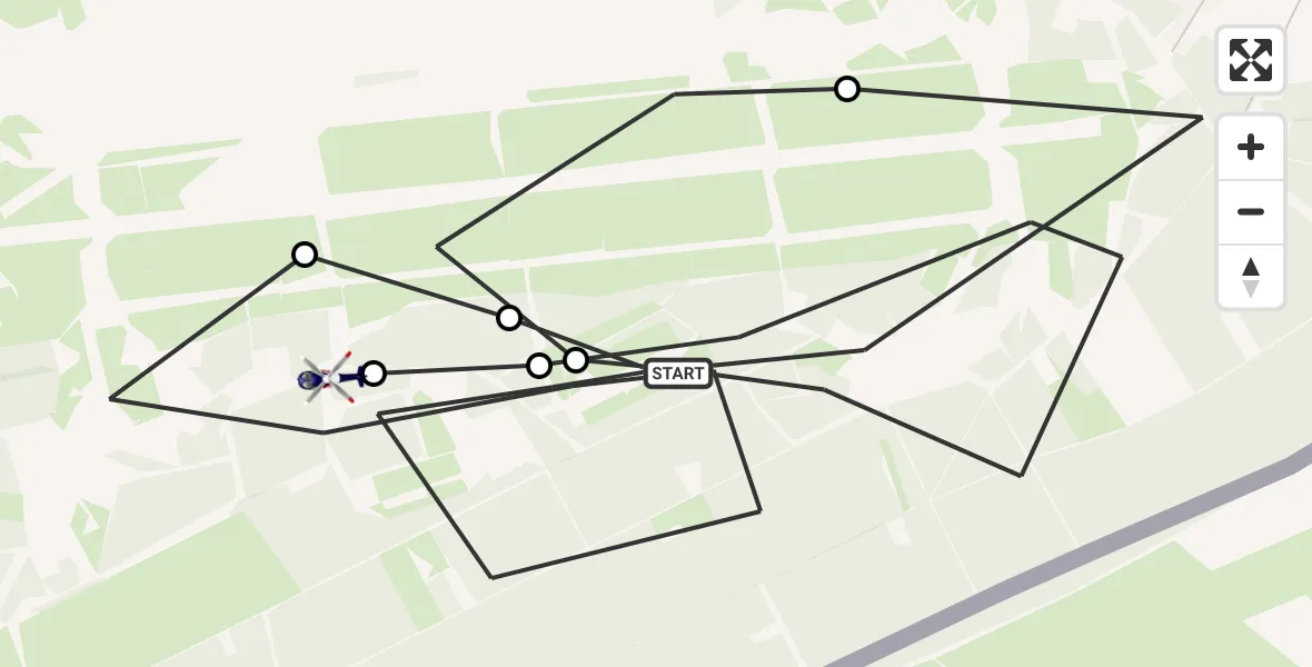 Flugroute Polizeihubschrauber Niederkrüchten - Niederkrüchten, 16 Juni 2026, 11:05