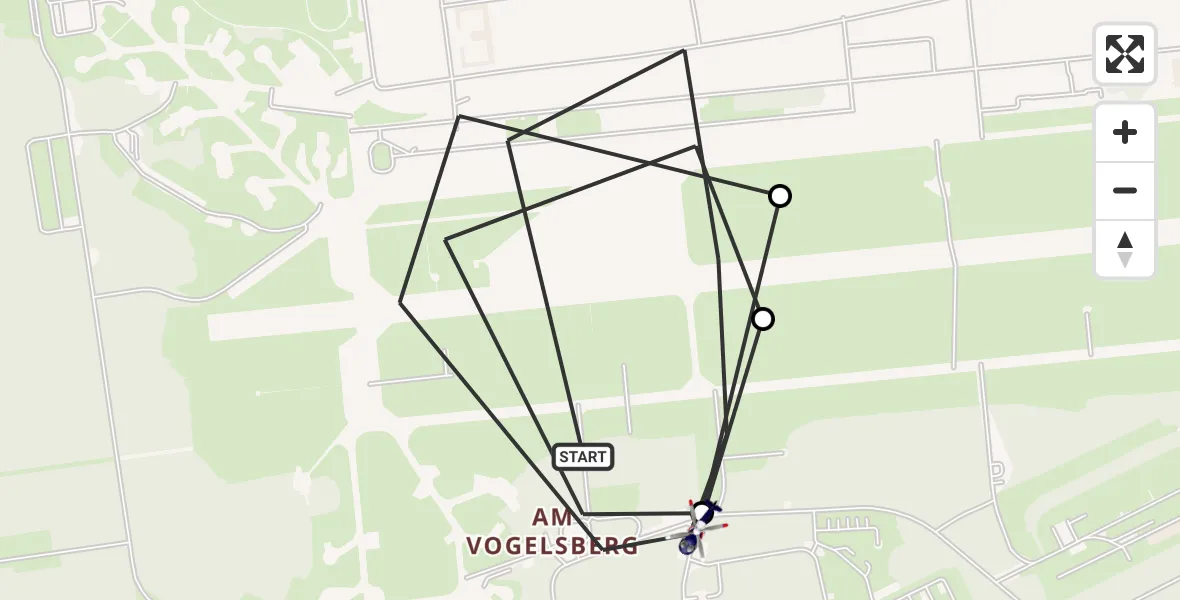 Flugroute Polizeihubschrauber Niederkrüchten - Niederkrüchten, 16 Juni 2026, 12:00