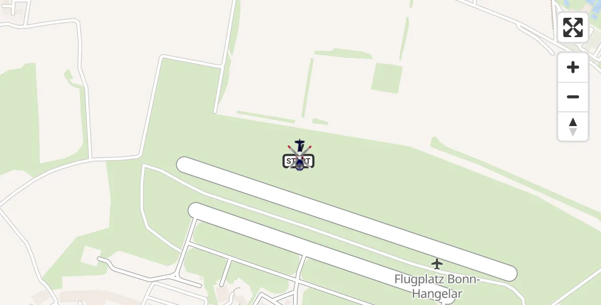 Flugroute Polizeihubschrauber Bonn-Hangelar Flugplatz - Bonn-Hangelar Flugplatz, 17 Juni 2026, 06:31