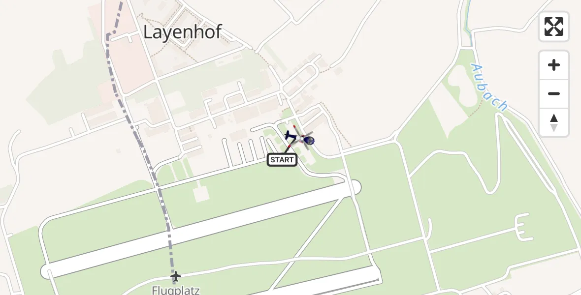 Flugroute Polizeihubschrauber Mainz-Finthen Flugplatz - Mainz-Finthen Flugplatz, 17 Juni 2026, 11:34