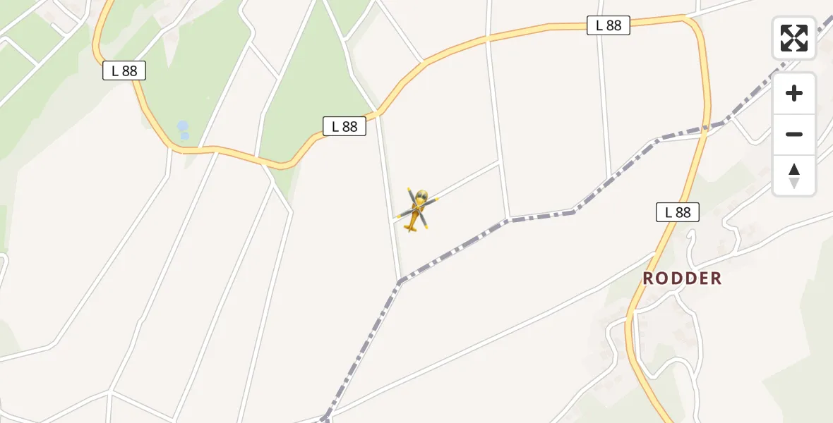 Flugroute Rettungshubschrauber Dedenbach - Dedenbach, 17 Juni 2026, 12:05