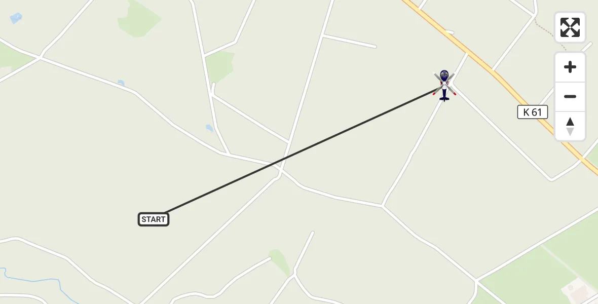 Flugroute Polizeihubschrauber Dahlem - Dahlem, 17 Juni 2026, 12:19