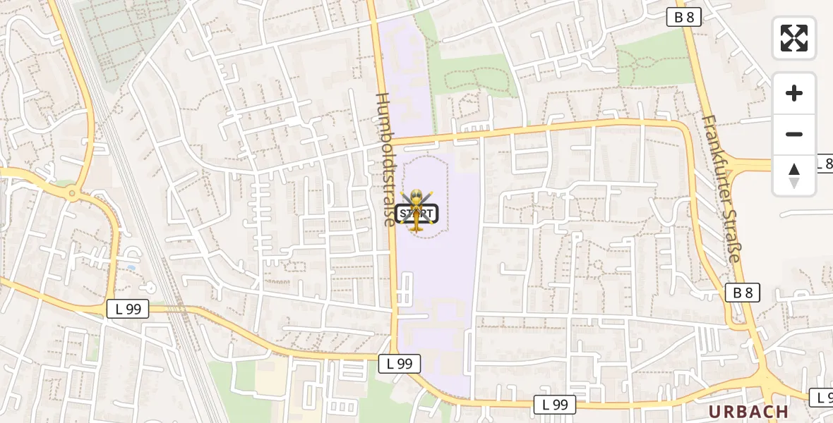 Flugroute Rettungshubschrauber Köln - Köln, 17 Juni 2026, 19:09