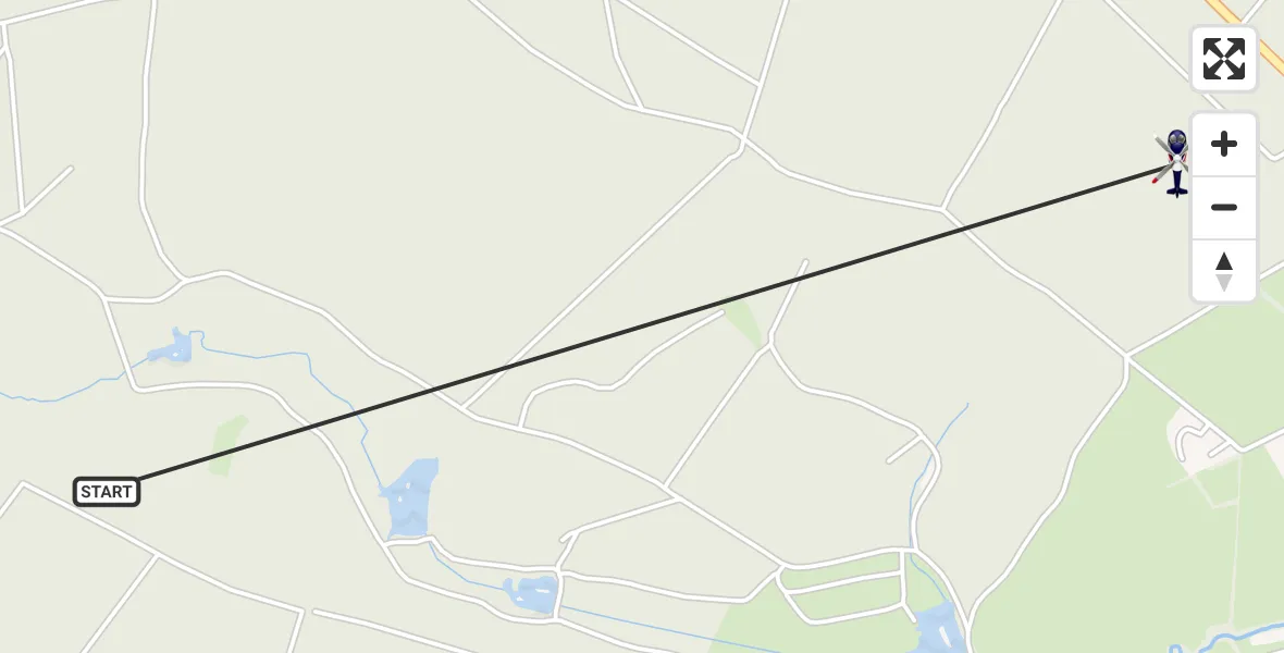 Flugroute Polizeihubschrauber Dahlem - Dahlem, 18 Juni 2026, 08:43