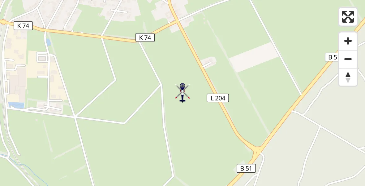 Flugroute Polizeihubschrauber Dahlem - Dahlem, 18 Juni 2026, 08:47
