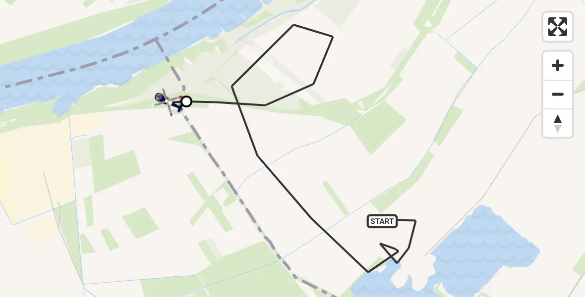Flugroute Polizeihubschrauber Groß-Rohrheim - Biblis, 18 Juni 2026, 09:47