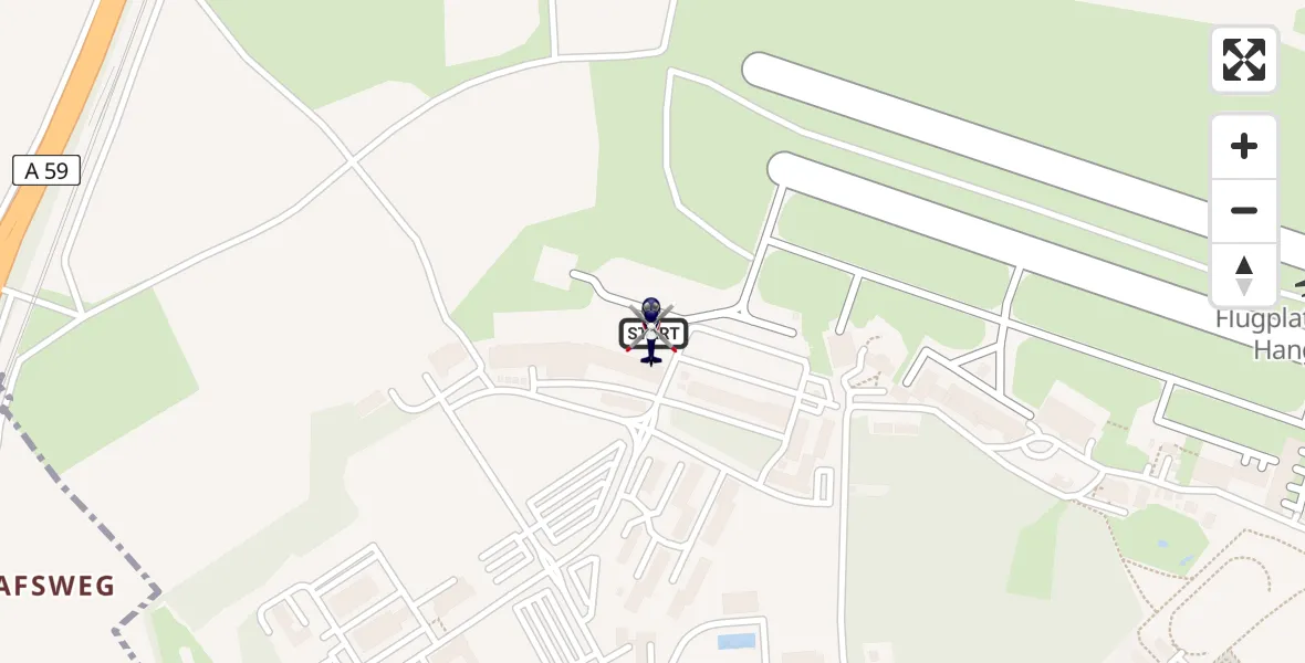 Flugroute Polizeihubschrauber Sankt Augustin - Sankt Augustin, 18 Juni 2026, 11:36