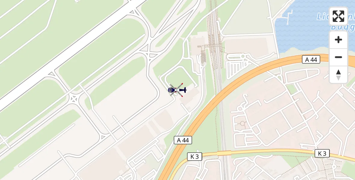 Flugroute Polizeihubschrauber Düsseldorf Flughafen - Düsseldorf Flughafen, 18 Juni 2026, 11:43