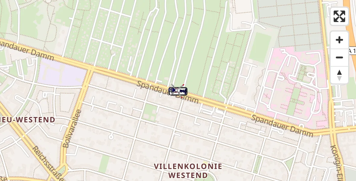 Flugroute Polizeihubschrauber Berlin - Berlin, 18 Juni 2026, 11:45