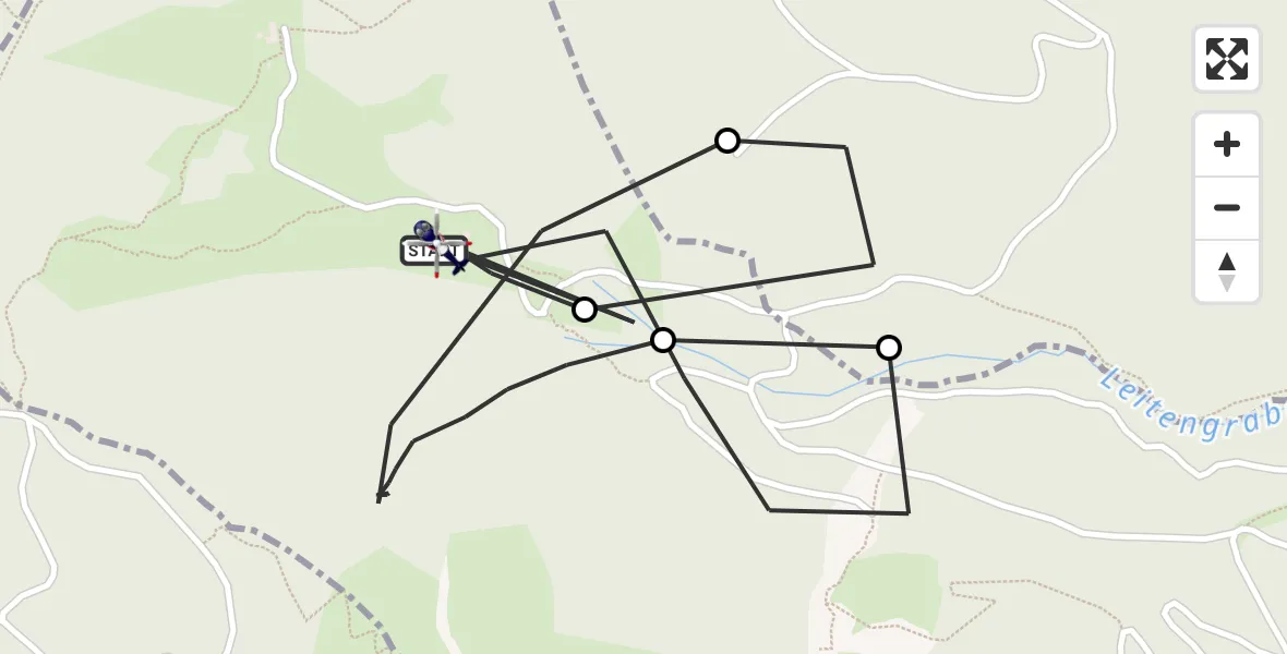 Flugroute Polizeihubschrauber Piding - Piding, 18 Juni 2026, 12:15