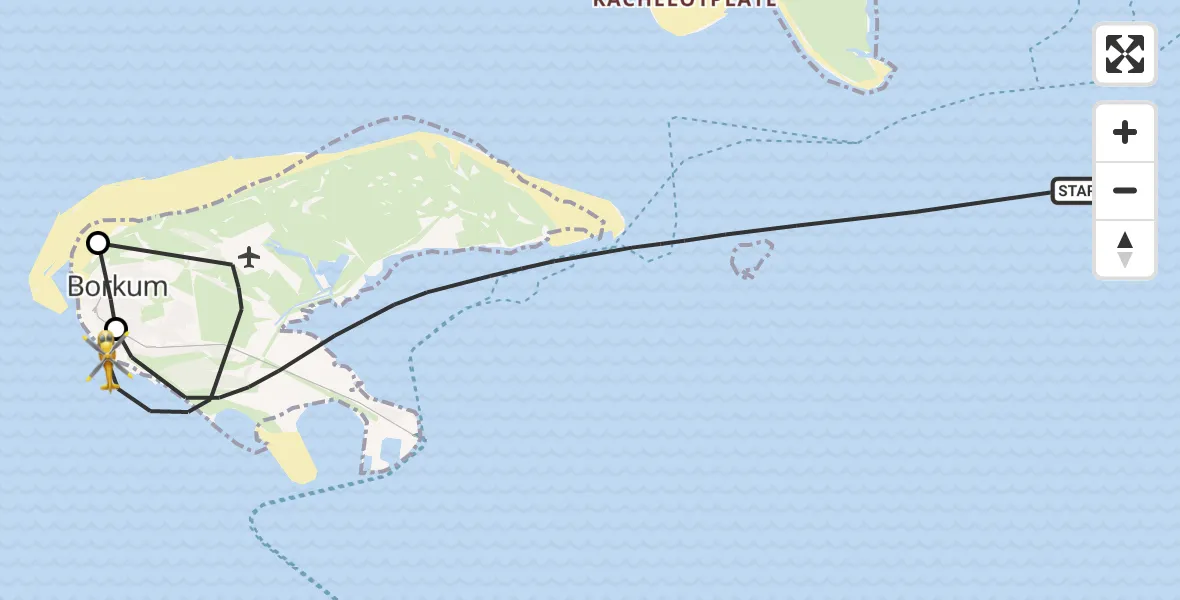 Flugroute Ambulanzhubschrauber Noordzee - Noordzee, 18 Juni 2026, 15:28