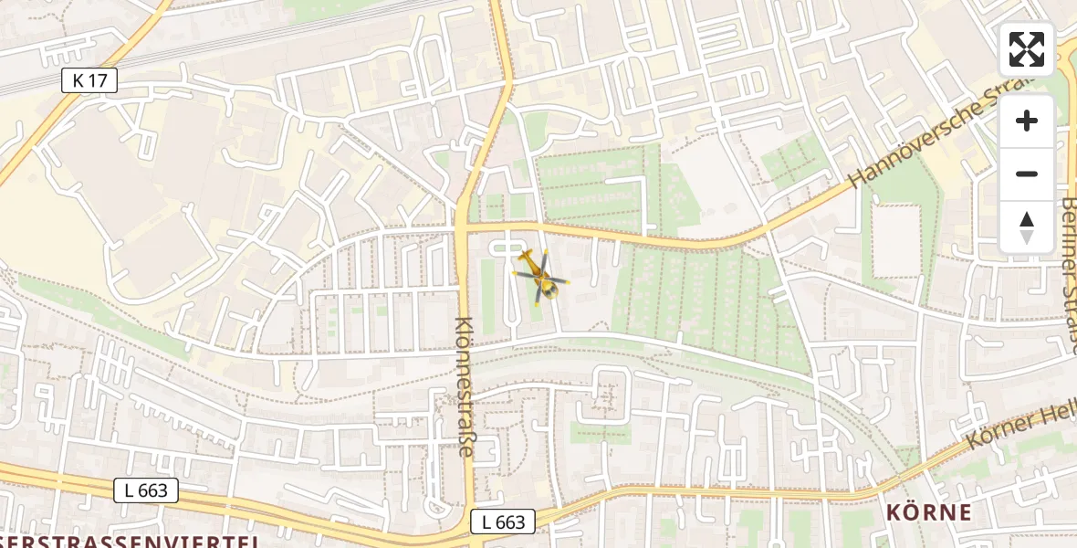 Flugroute Rettungshubschrauber Dortmund - Dortmund, 19 Juni 2026, 05:57