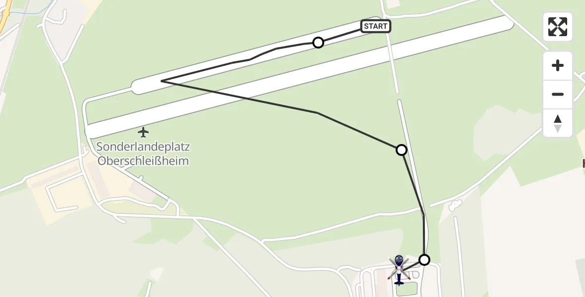 Flugroute Polizeihubschrauber Oberschleissheim Hubschrauberlandeplatz - Oberschleißheim, 19 Juni 2026, 06:43
