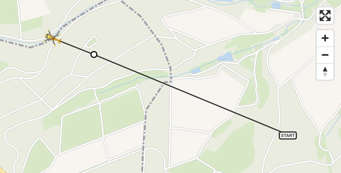 Flugroute Rettungshubschrauber Demerath - Ellscheid, 19 Juni 2026, 08:05