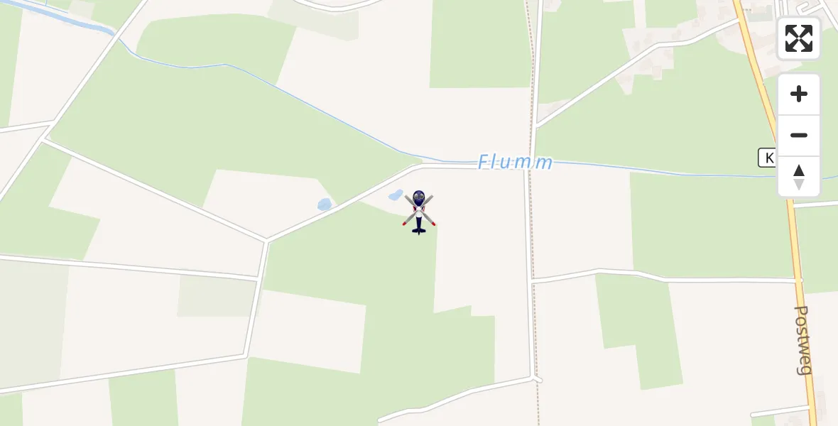 Flugroute Polizeihubschrauber Großefehn - Großefehn, 19 Juni 2026, 09:10